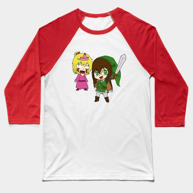 creepypasta Sally chibi Baseball T-Shirt by LillyTheChibi